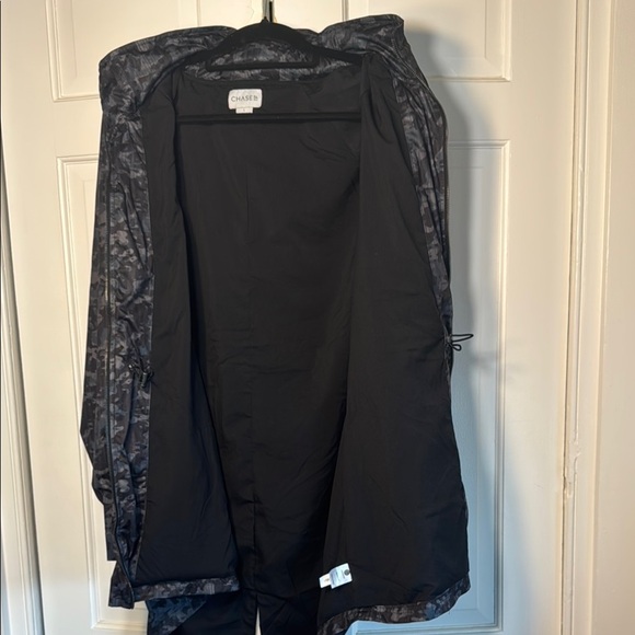 NWT Chase54 Black, Gray, Green Camouflage Rain/Utility Jacket Hide-Away Hood - Picture 9 of 12